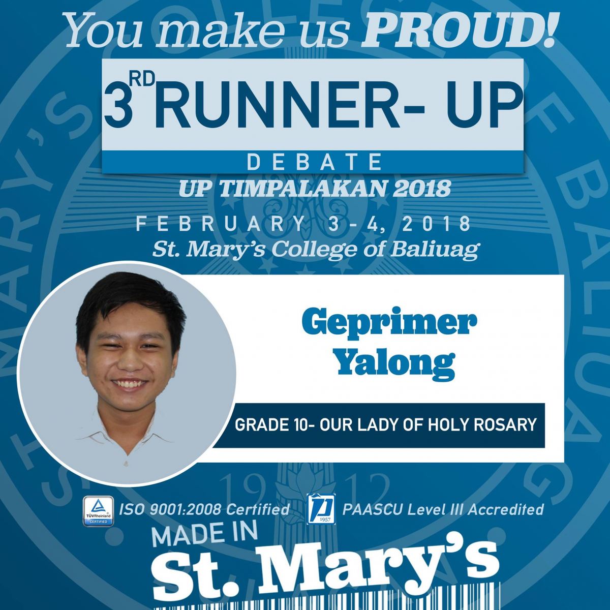 UP Timpalakan 2018