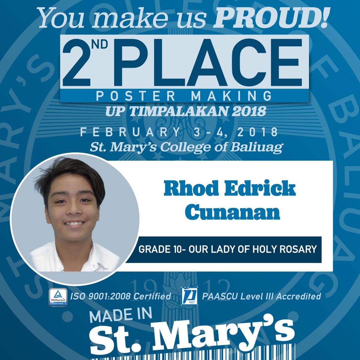 UP Timpalakan 2018
