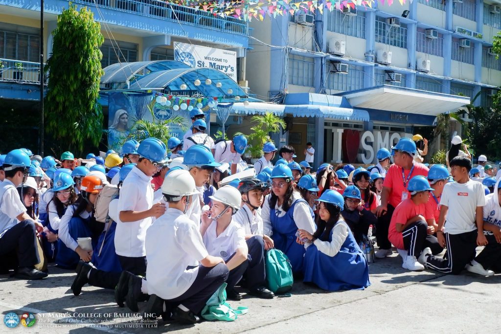 ST. MARY’S PARTICIPATES IN NATIONWIDE SIMULTANEOUS EARTHQUAKE DRILL
