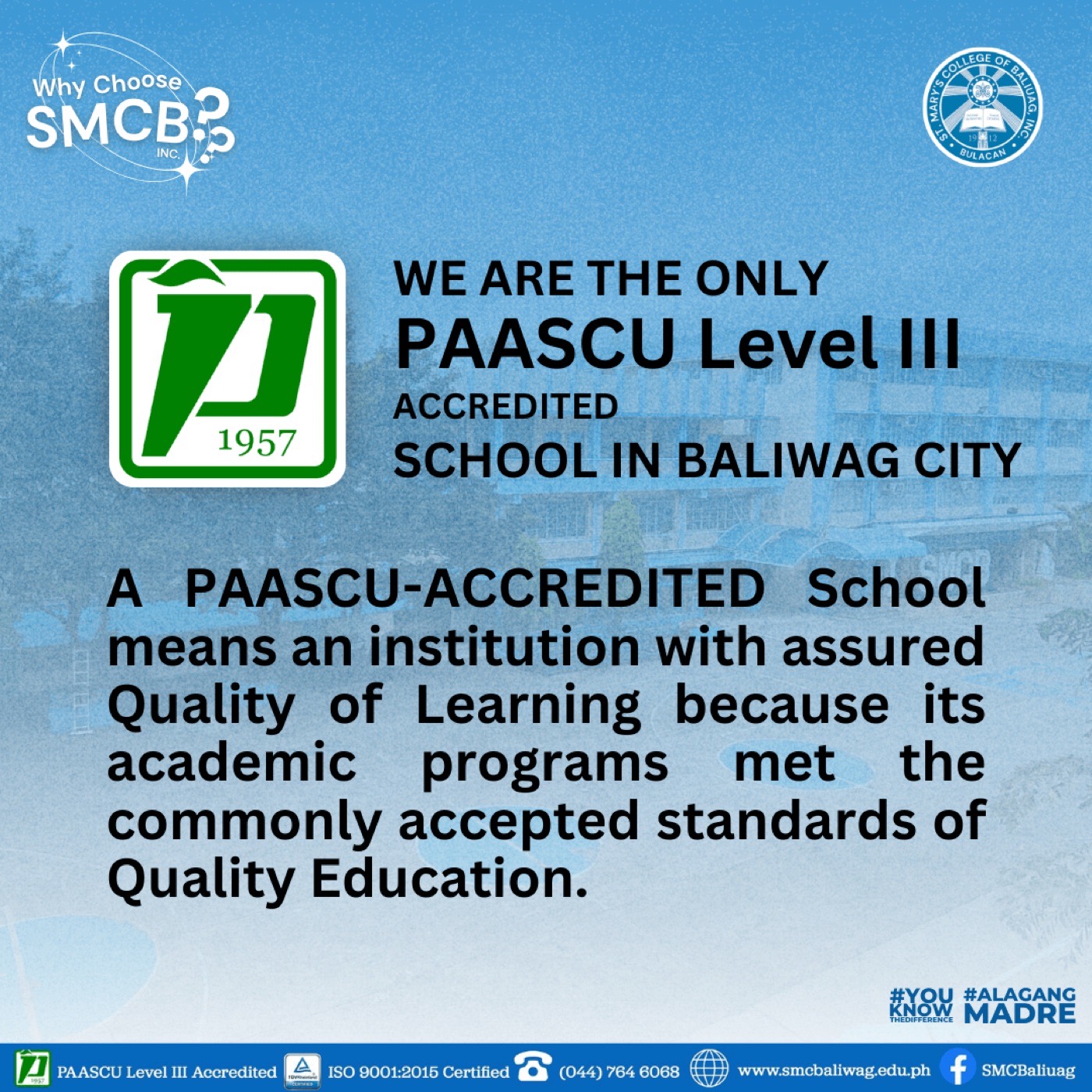 Reasons to Study at SMCB · 3